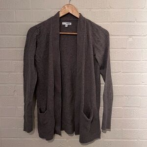 Sonoma Women's Charcoal Open Front Cardigan